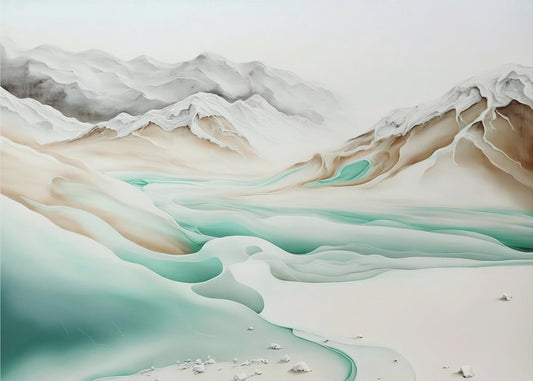 Tranquil Alpine Flow | Wallpaper