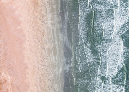 Pink and blue coastal | Poster