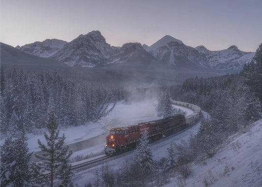 The Train in Snow. | Wallpaper