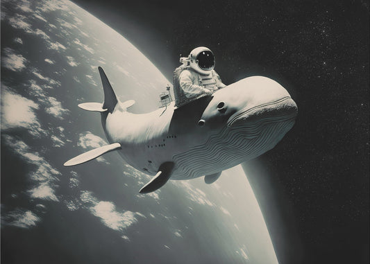 Cosmic Whale Ride | Poster