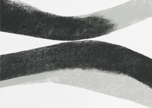 Black And Grey Strokes On A White Background | Wallpaper