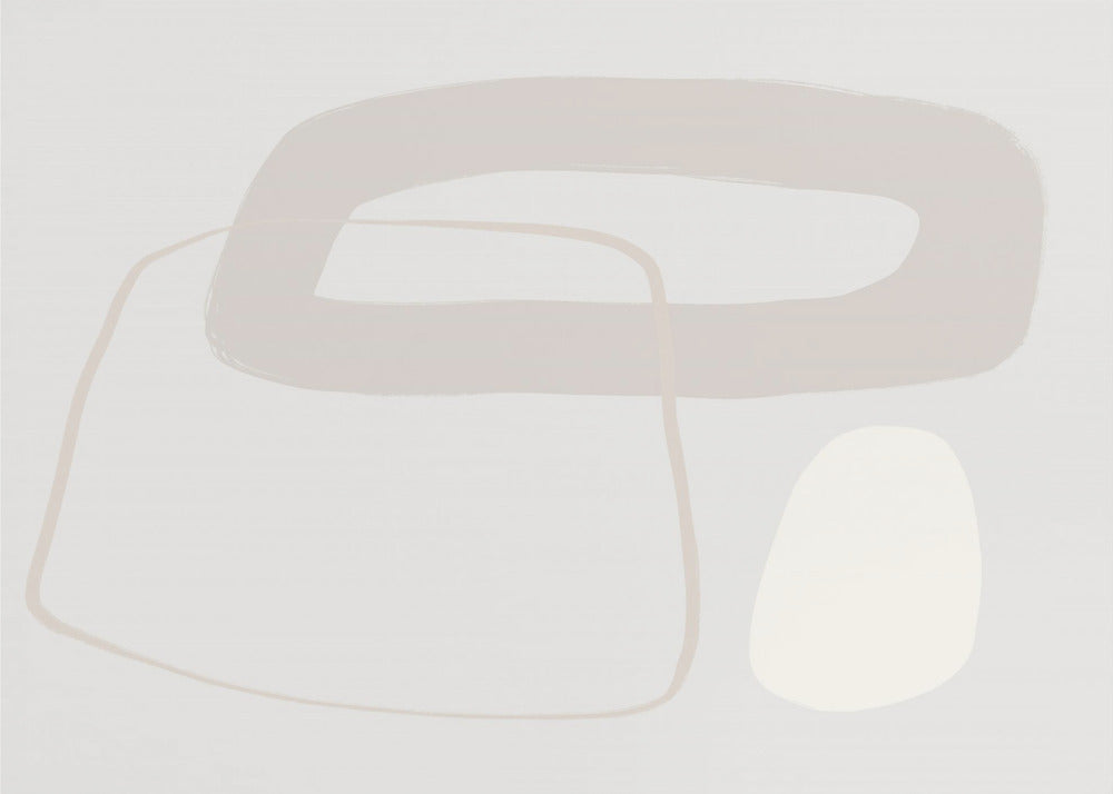 Soft Geometric Shapes And Muted Neutral Tones | Wallpaper