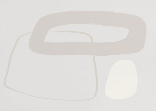 Soft Geometric Shapes And Muted Neutral Tones | Wallpaper