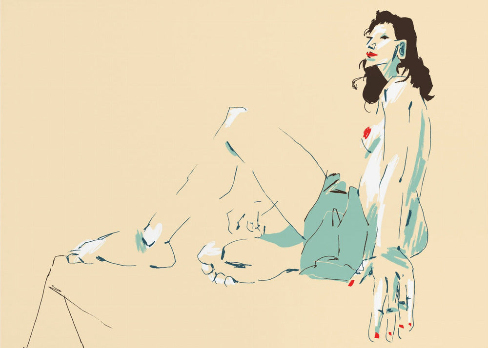 Girl Sitting | Canvas