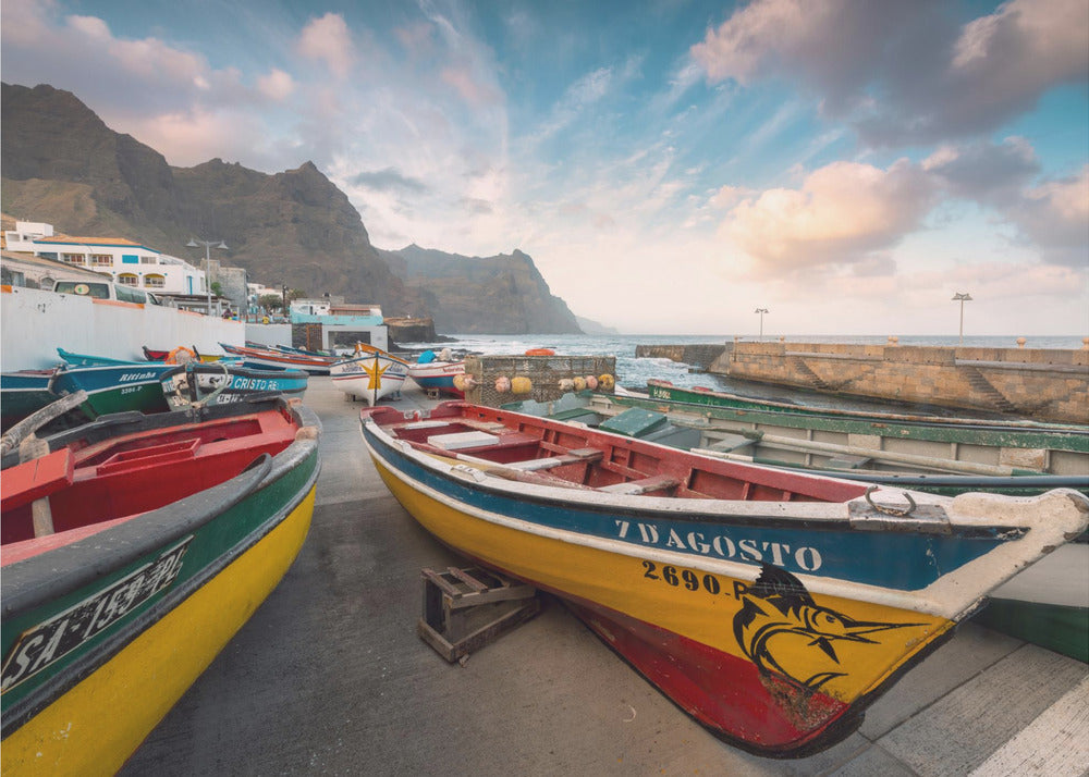 Colored Boats | Wallpaper