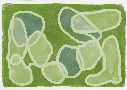 GREEN Circles | Canvas