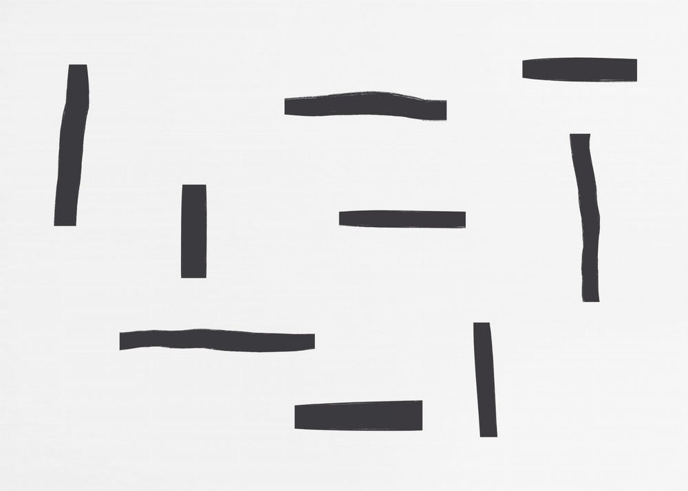 Black Lines On A White Background | Poster