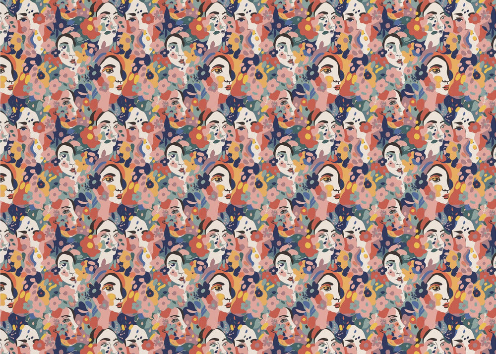 Floral Faces Harmony | Canvas