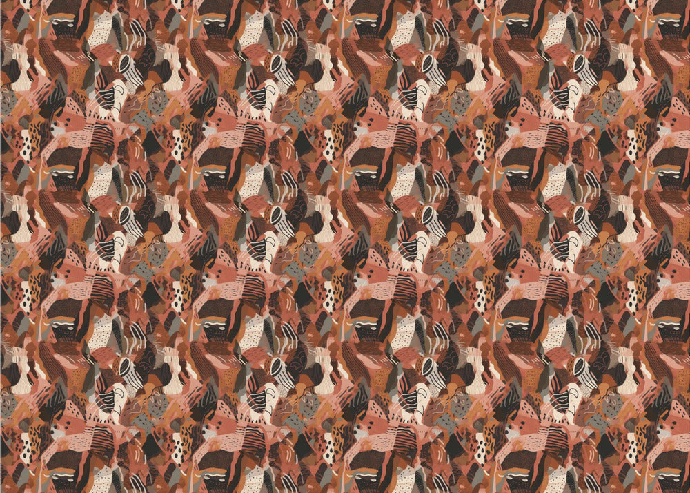 Crimson Mosaic | Canvas