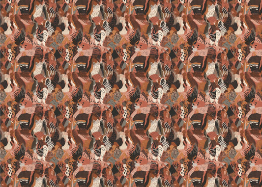 Crimson Mosaic | Canvas