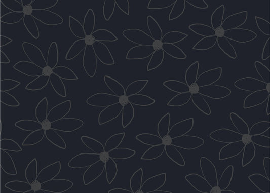 Black Airy Flowers | Wallpaper