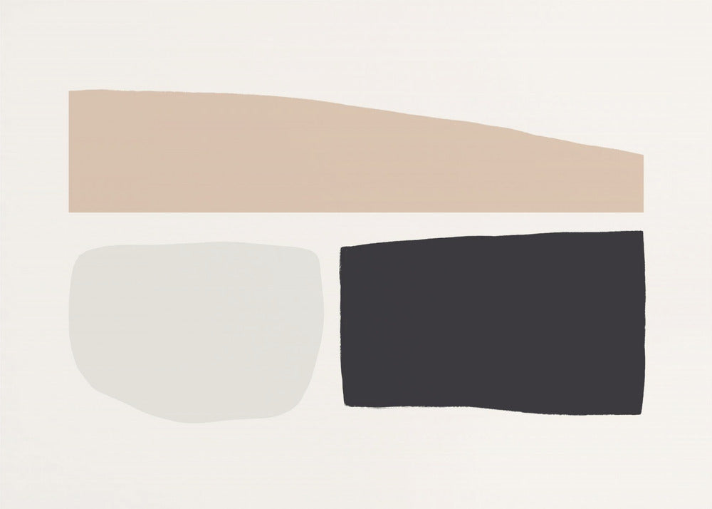 Geometric Shapes In Neutral Tones | Canvas