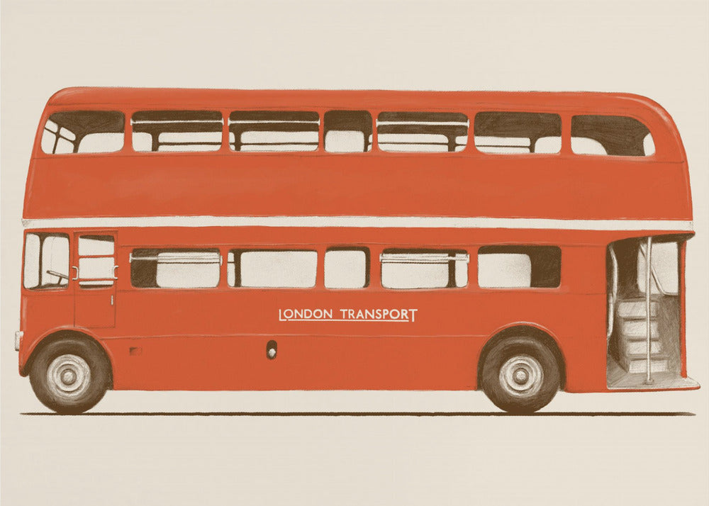 Red English Bus | Poster