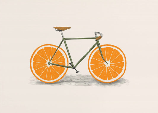 Orange Wheels | Poster