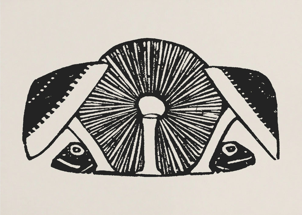 Three Mushrooms 1892 Beige | Canvas