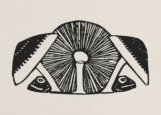 Three Mushrooms 1892 Beige | Canvas