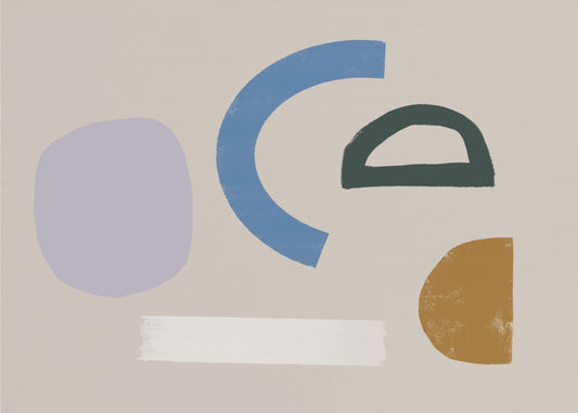 Minimalist Shapes in Muted Colors | Canvas
