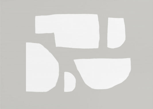 Minimalistic White Shapes | Wallpaper