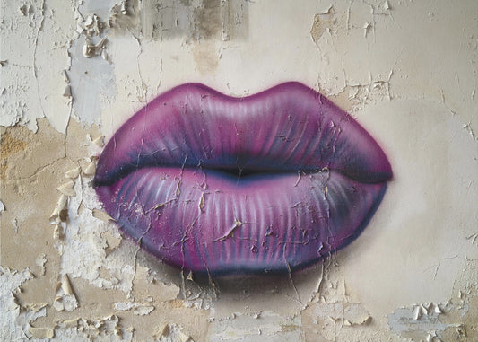 Lips on the Wall | Wallpaper