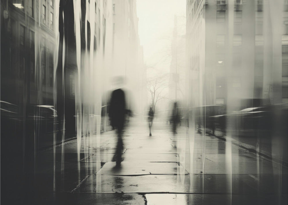 Ghostly City Stroll | Canvas