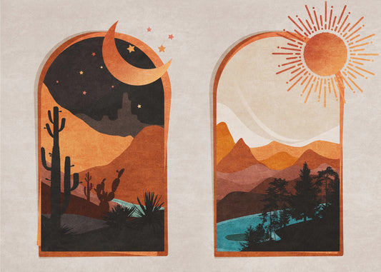Desert's Dawn &amp; Dusk | Canvas