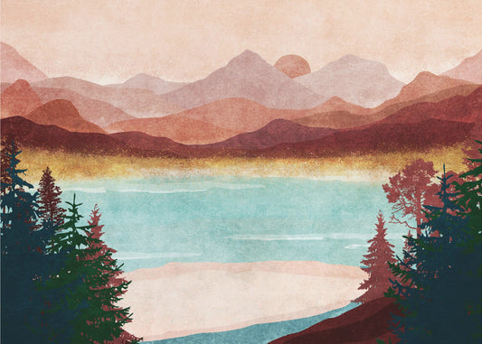 Mountain Dawn Serenity | Poster