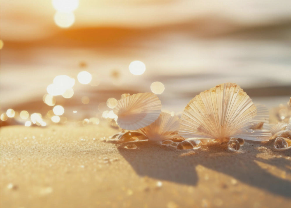 Sunlit Seashells | Wallpaper