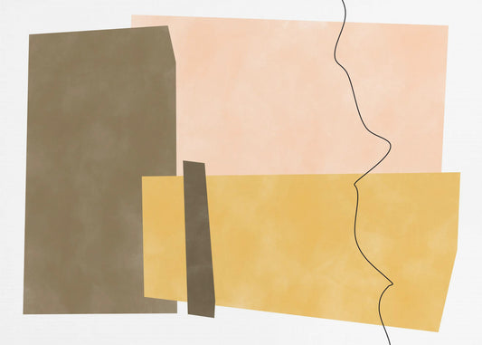 Geometric Shapes In Earthy Tones | Poster