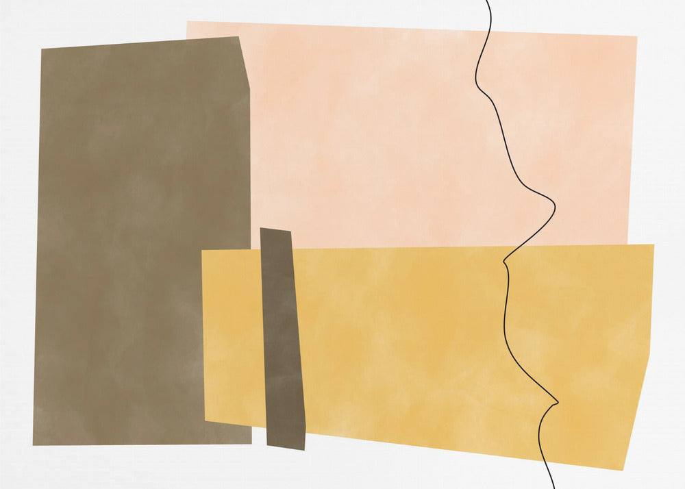 Geometric Shapes In Earthy Tones | Canvas