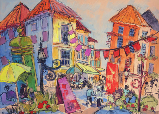 Vibrant Street Scene | Poster