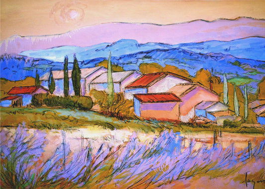 Lavender Hillside | Canvas