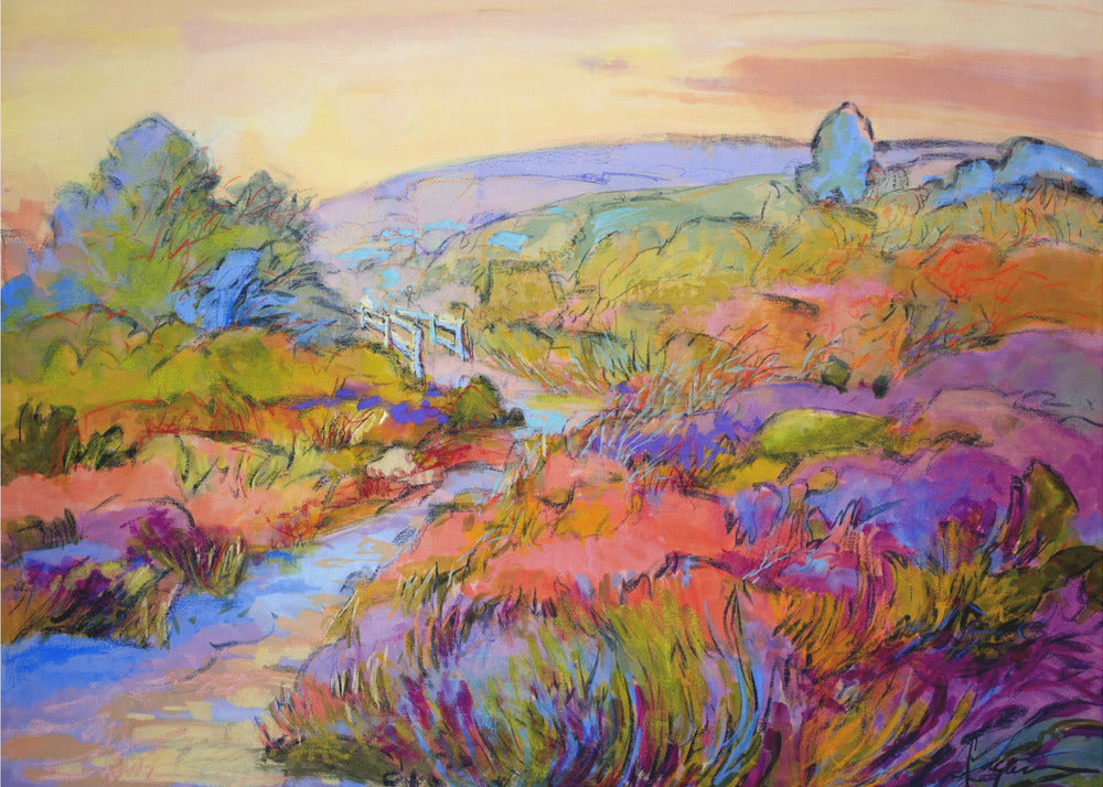 Vibrant Meadow Path | Canvas