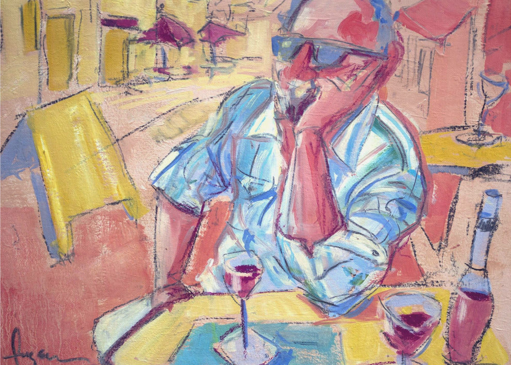 Contemplative Cafe Moment | Poster