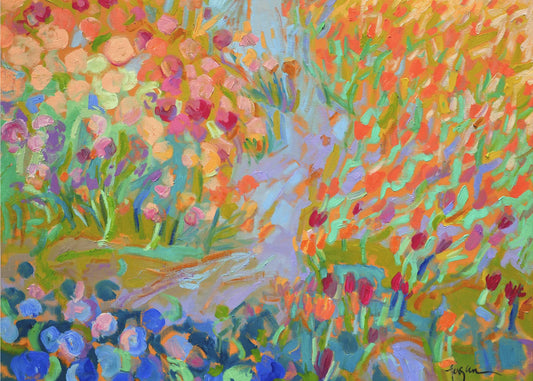 Vibrant Garden Path | Poster