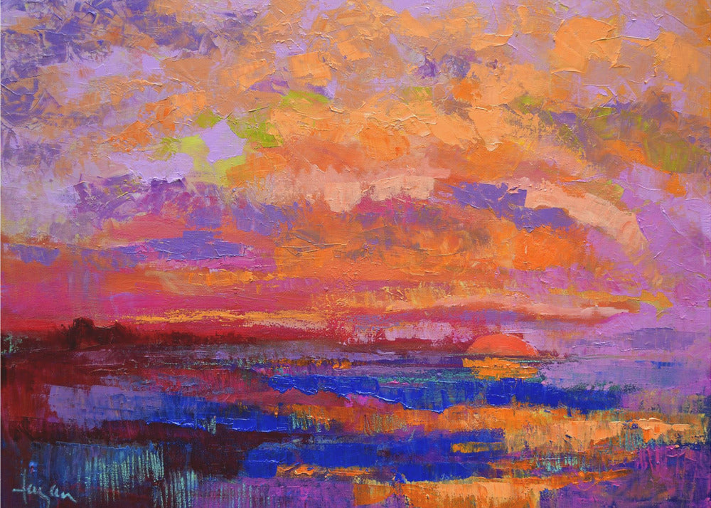 Vivid Sunset Hues | Canvas