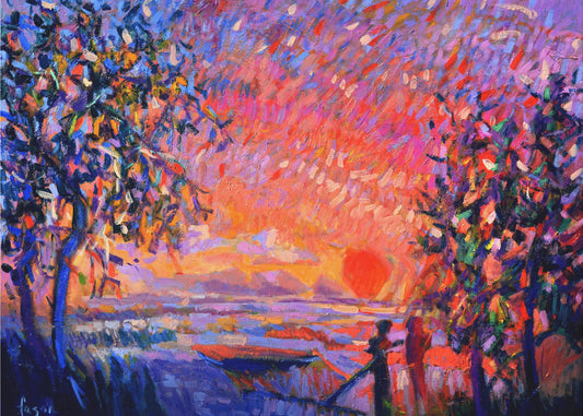 Vibrant Evening Glow | Canvas