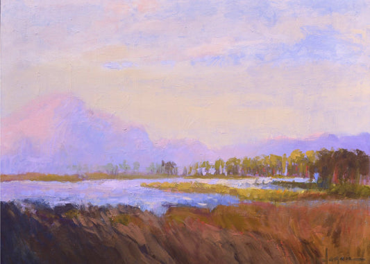 Serene Pastel Landscape | Canvas