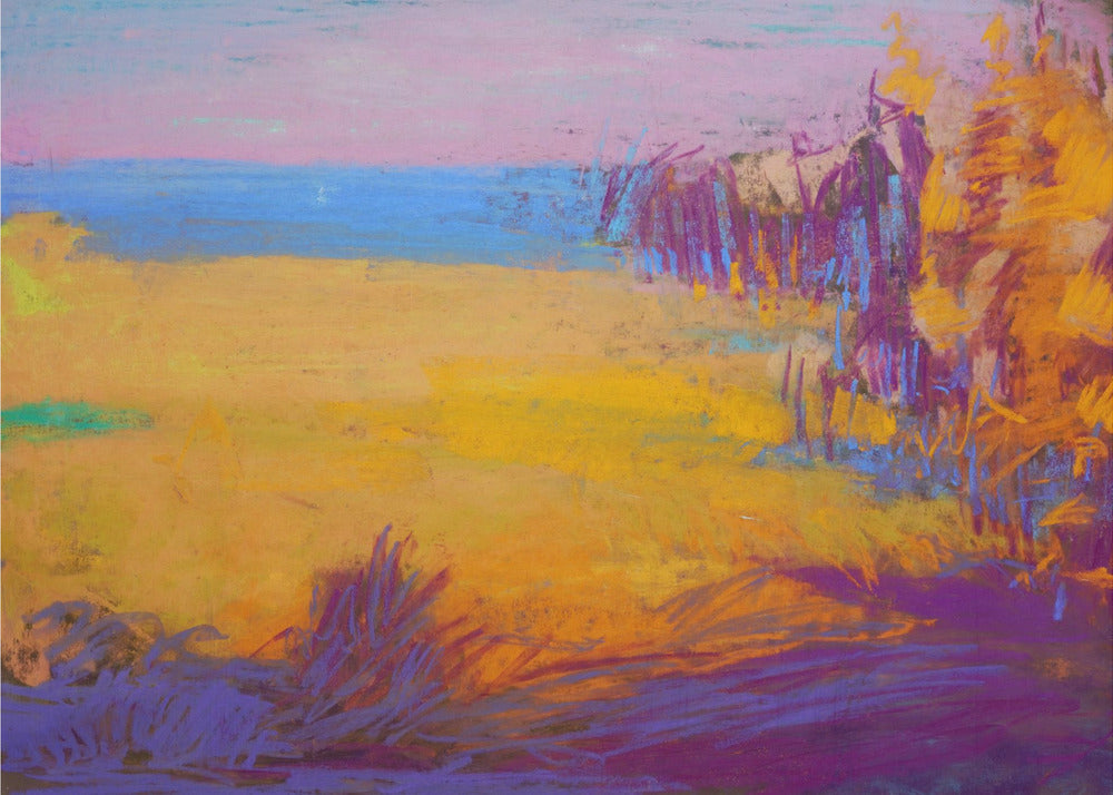 Vibrant Sunset Fields | Canvas