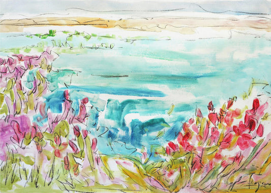 Vibrant Lakeside | Canvas