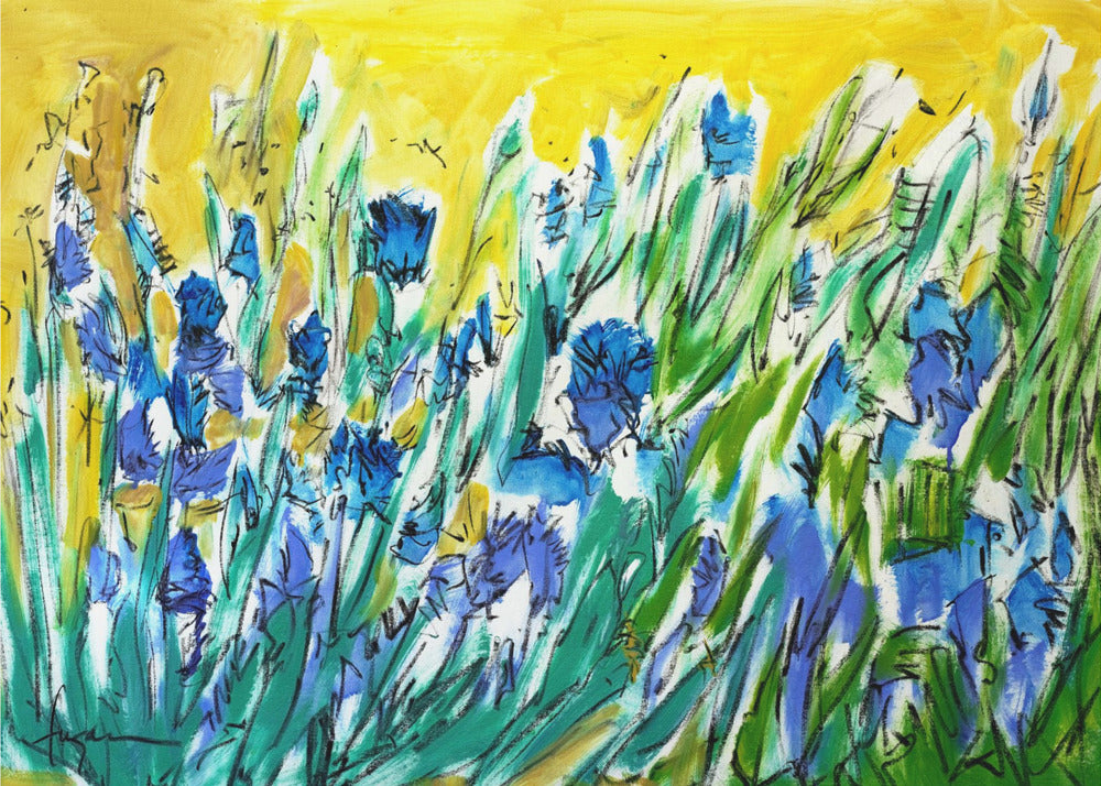 Burst of Blue Blooms | Poster