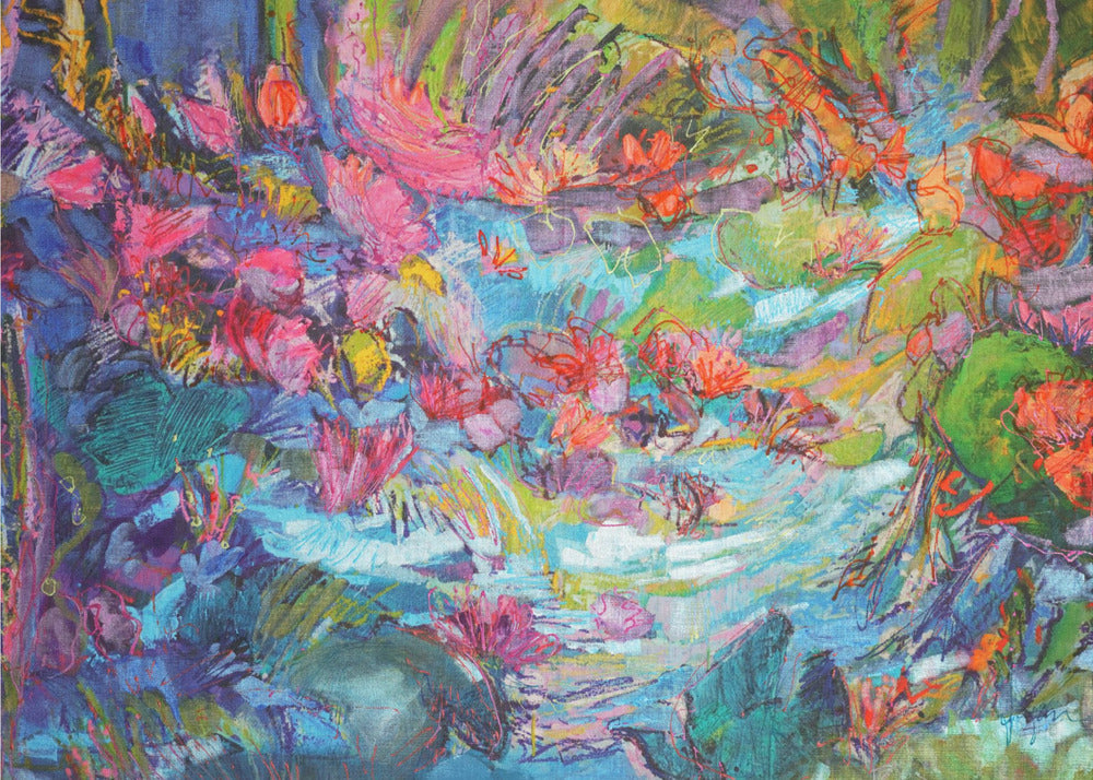 Vibrant Garden Flow | Canvas