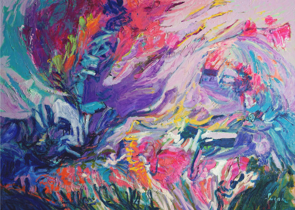 Expressionist Colorful Abstract | Canvas