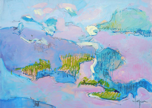 Abstract Pink Landscape | Poster