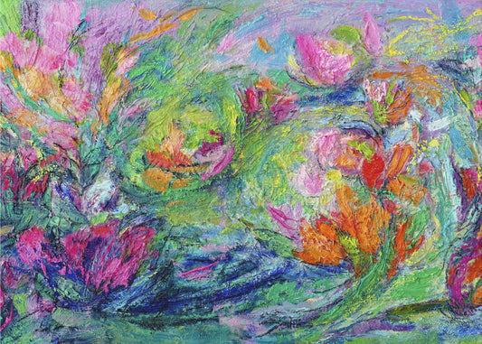 Vibrant Floral Landscape | Poster