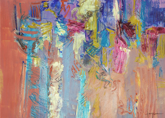 Expressionist Colorful Abstract | Canvas