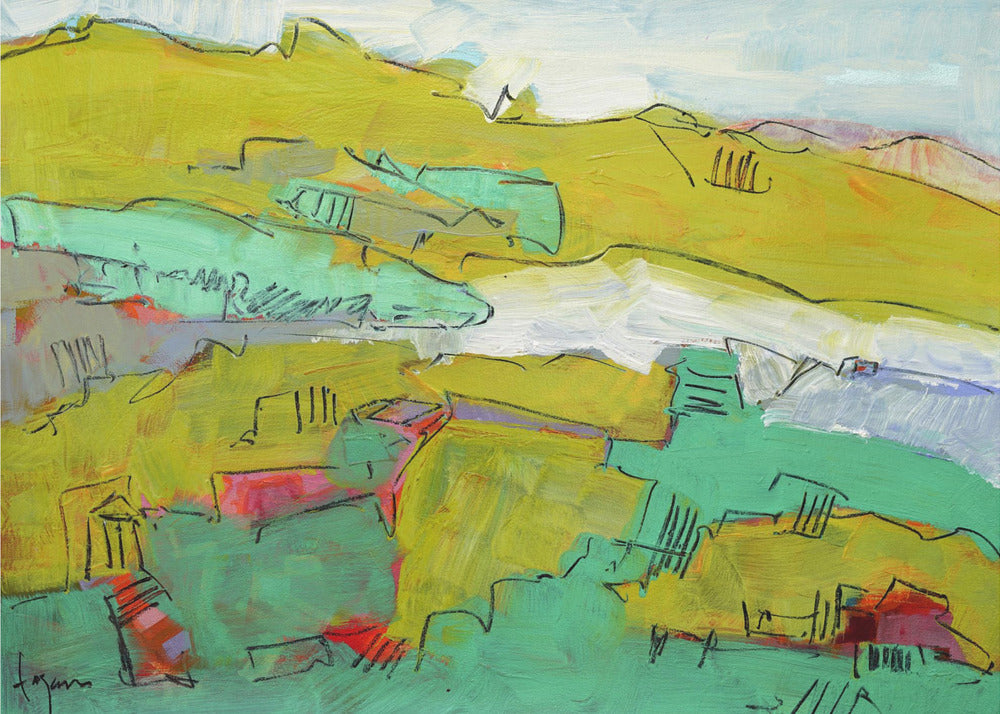 Vibrant Hillside | Canvas