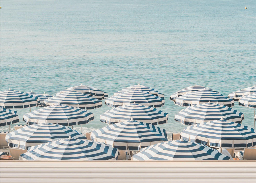 Striped Beach Umbrellas | Canvas