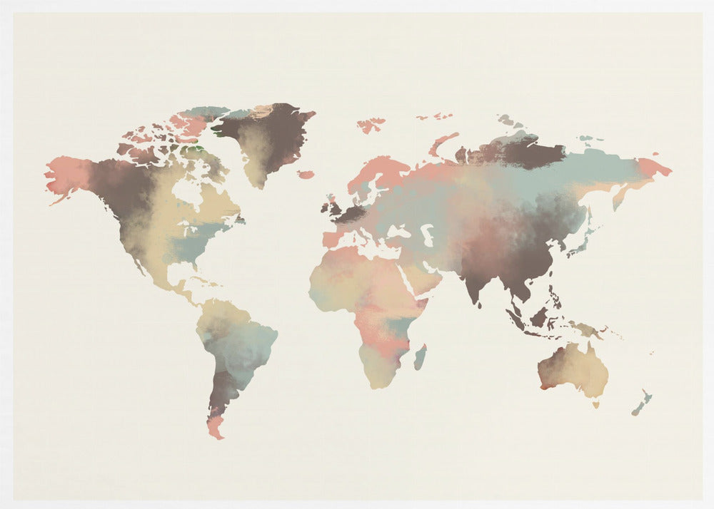 Watercolor World Map | Poster