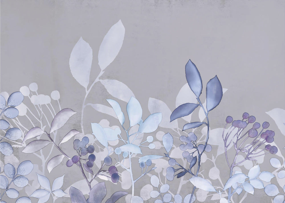 Watercolor Pastel Garden Blue | Poster