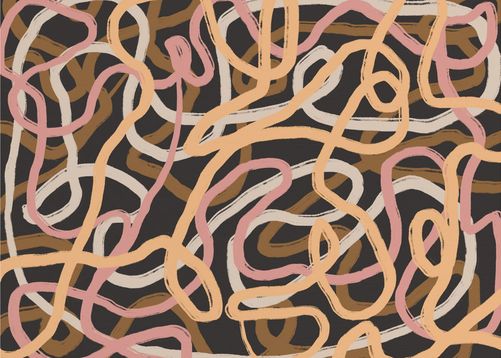 Tangled Array Of Colorful Lines | Poster